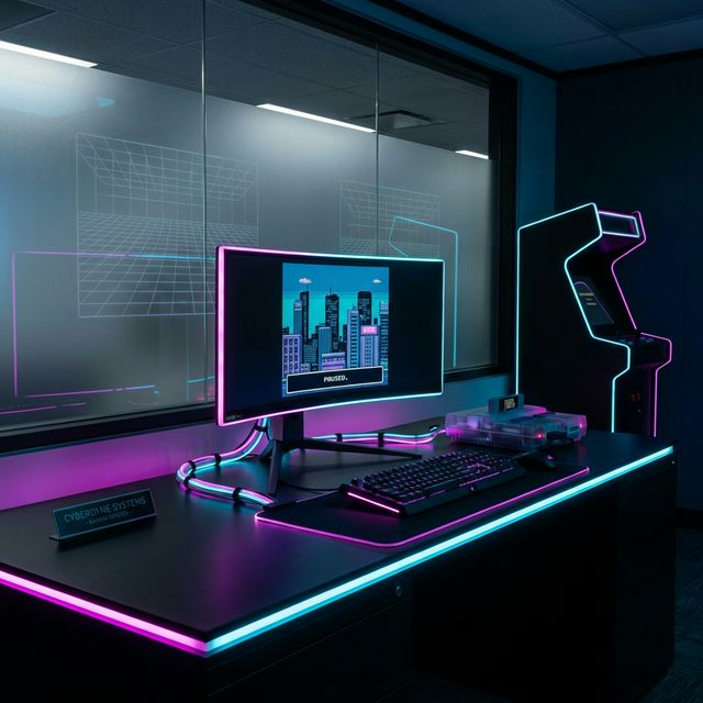 Global Retro Gaming Hub Interface